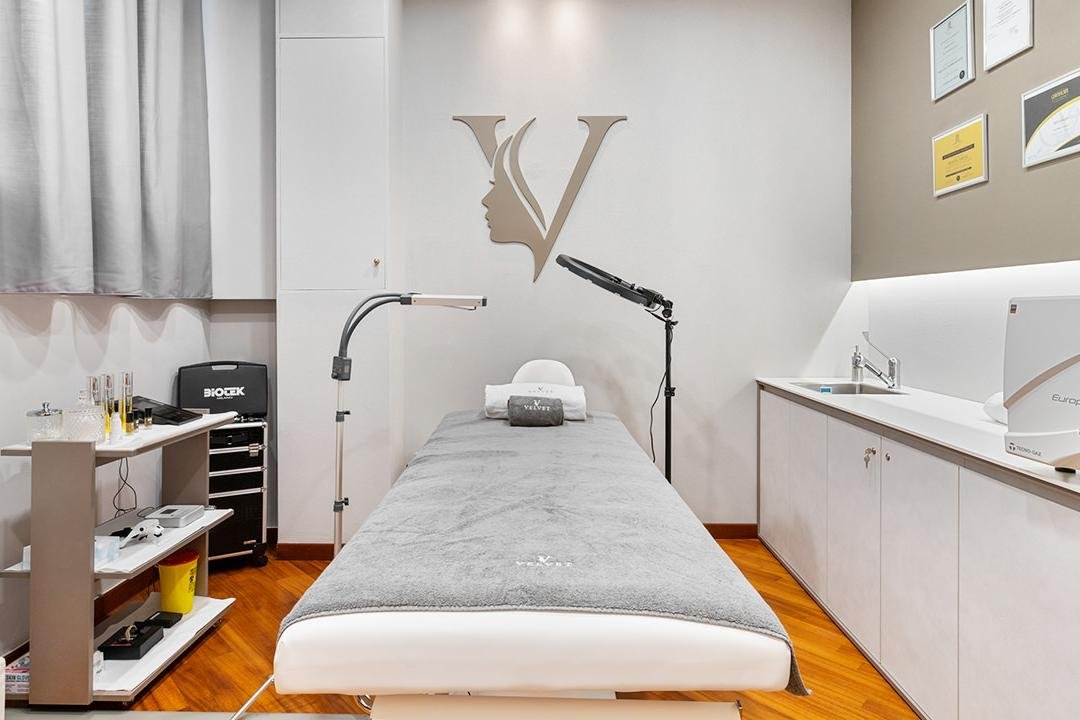 Sala trattamenti di Velvet Milano Beauty